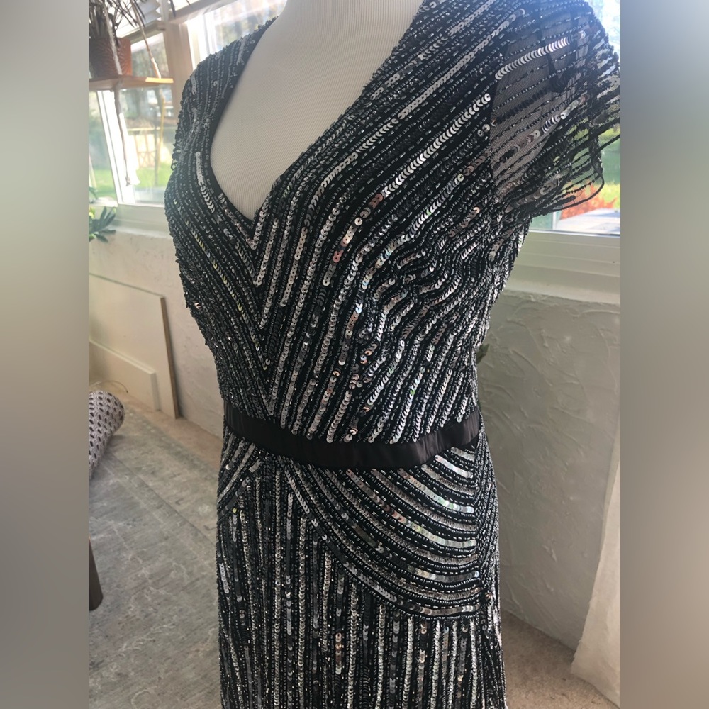 Adrianna Papell beaded gown size 10